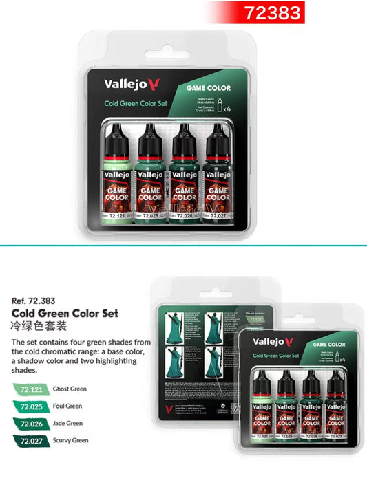 Pintura de España AV Vallejo, a base de agua, respetuosa con el medio ambiente, serie de recubrimiento manual 4*18 ml