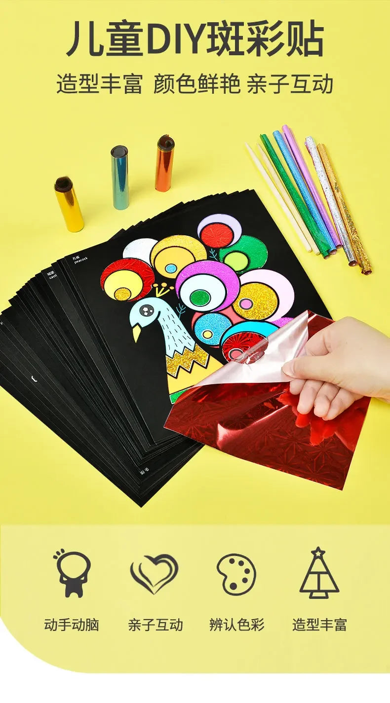 Pintura de transferencia mágica de dibujos animados para niños