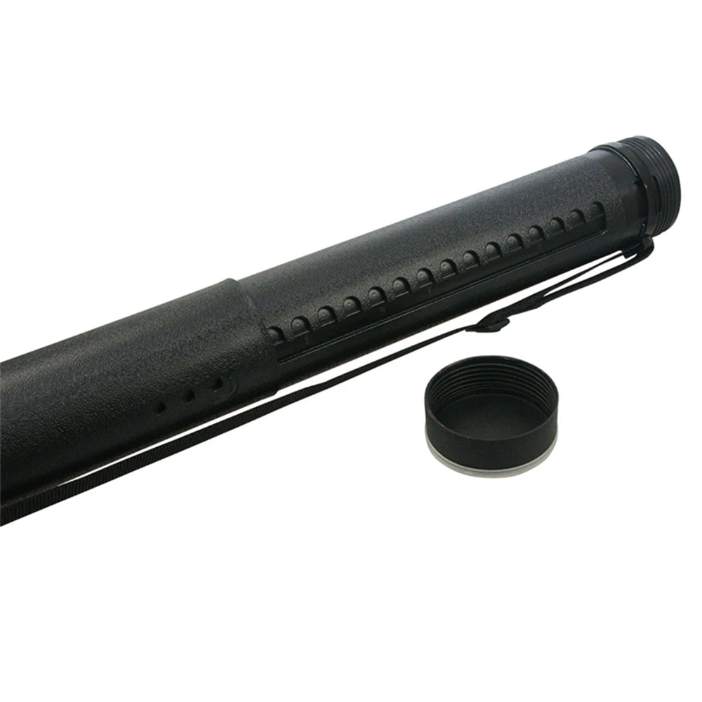 Carcaj  de 63cm-105cm, tubo de polietileno negro y gris, multifunción y ajustable