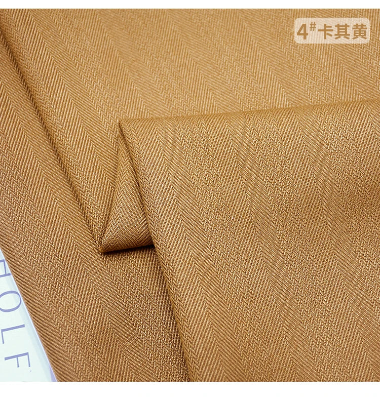 Patrón de espiga, mezcla de lana, tela informal. tela microelástica gruesa