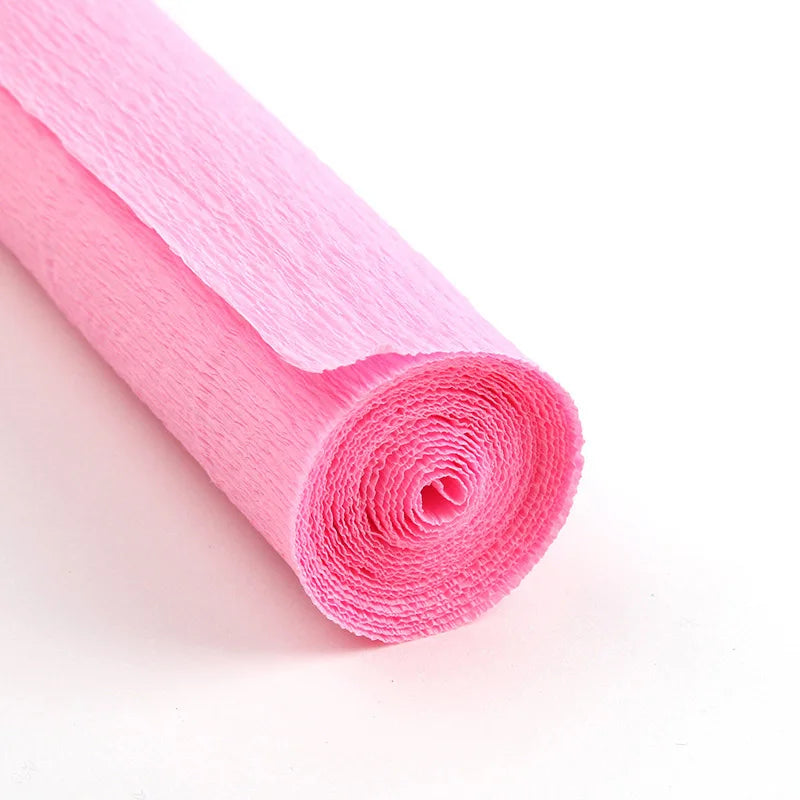 Rollo de papel crepé de colores de 50x250cm.