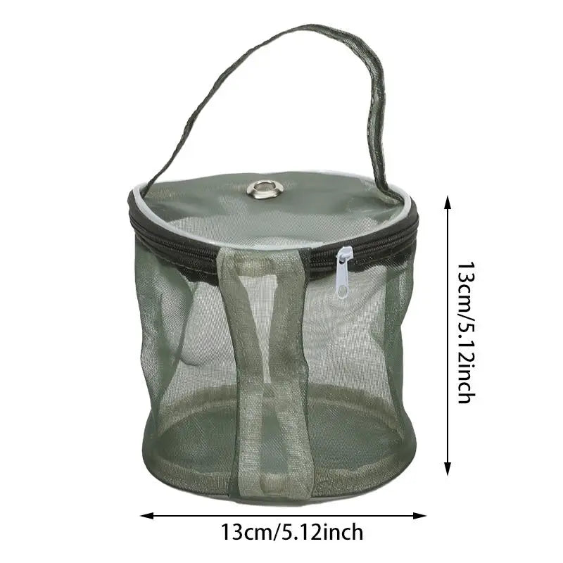 Bolsa de malla de almacenamiento de lana portátil
