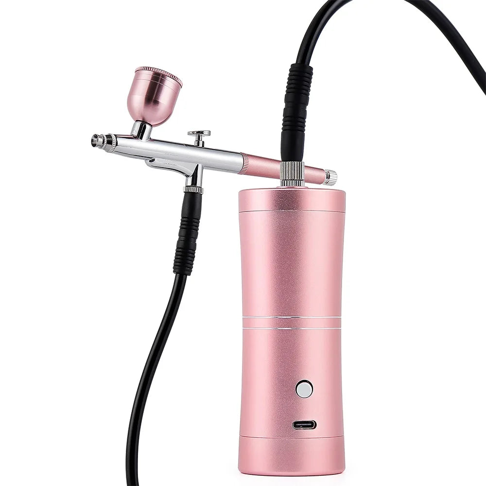 Aerógrafo portátil superior de 0,3mm con tubo de aire de 150cm, pulverizador de pintura para arte, pastelería, maquillaje, decoración de uñas, etc