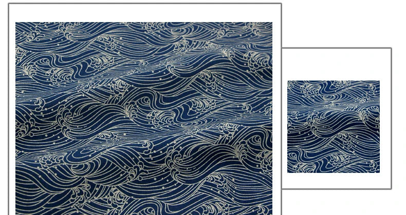 Telas de algodón puro azul marino de 110CM de ancho