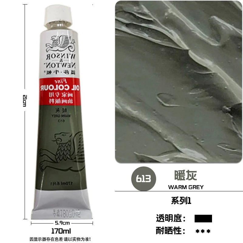 WINSOR & NEWTON-pintura al óleo de 170ml., tamaño grande