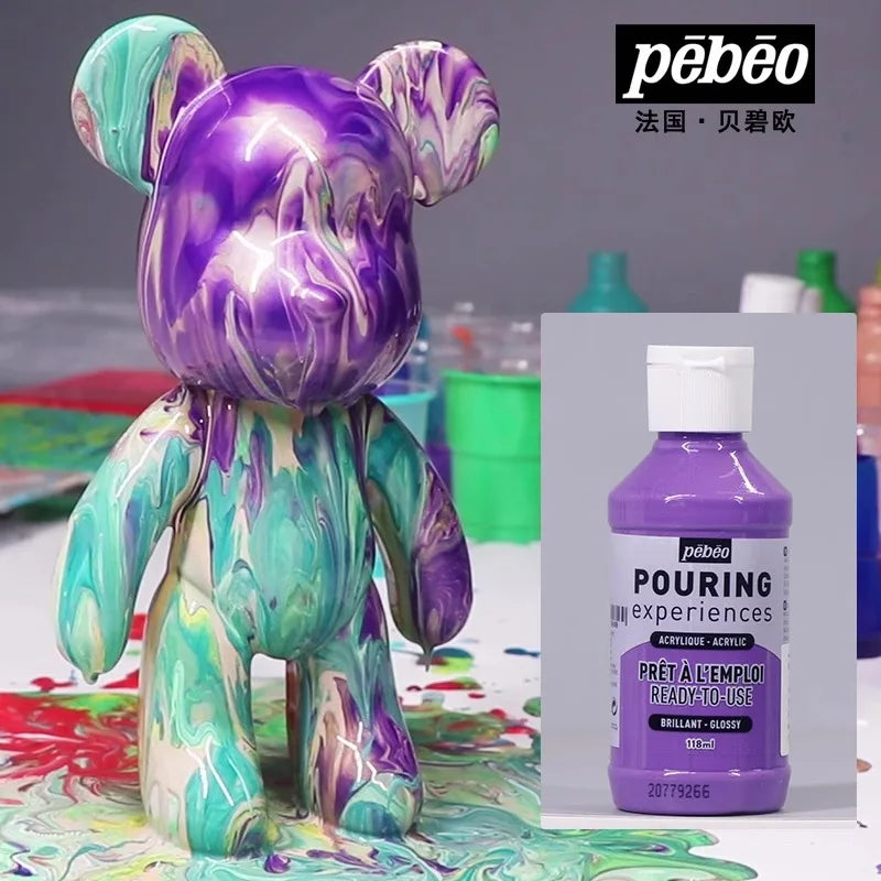 PEBEO experiencia de vertido, pintura acrílica líquida 118ml