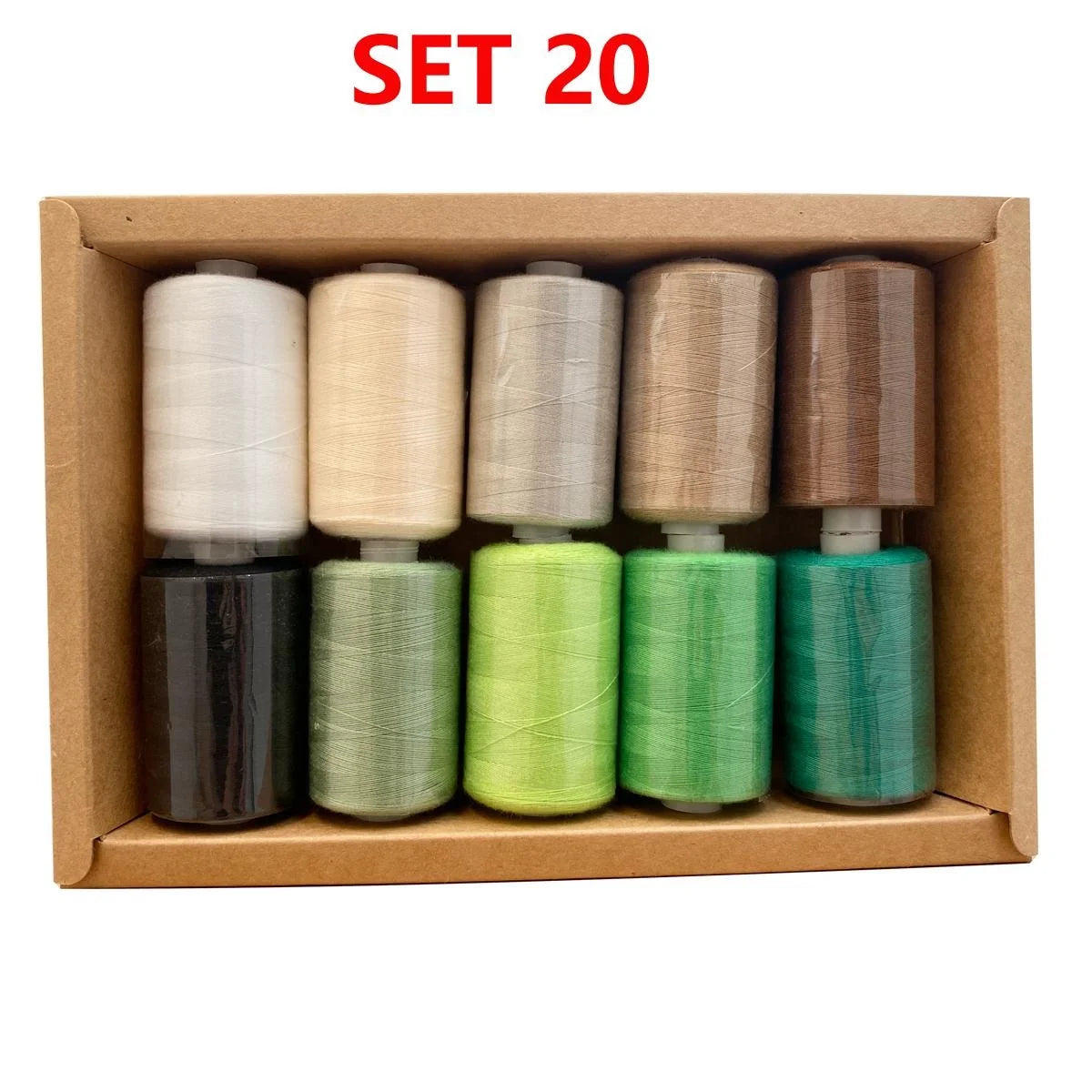 Kit de carretes de hilo de coser de poliéster, para coser a mano y a máquina, 1/10/12 colores
