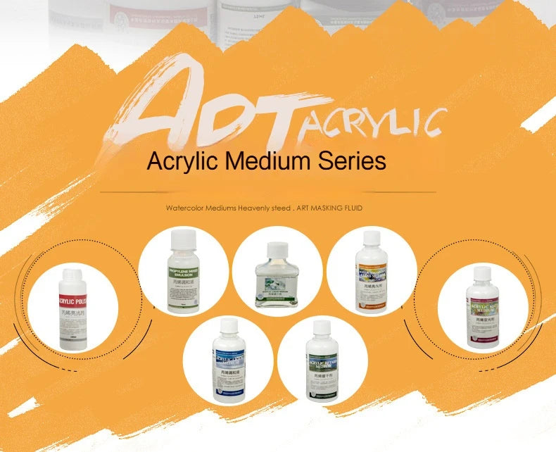 Líquido de mezcla acrílica de gran capacidad, pintura acrílica blanca lechosa, brillo más fino, pintura, pasta de moldeo, suministros de arte, 100/280ml