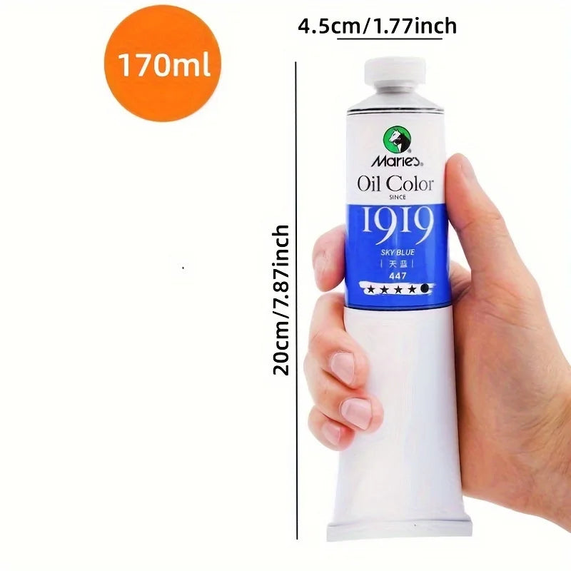 Pintura al óleo 170ML, diseñada específicamente para artistas, un solo tubo, adecuada para graffiti y pintura.