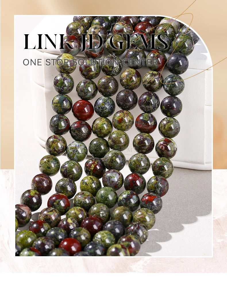 Mostacillas de piedra natural, variedades, redondo de 4, 6, 8, 10 y 12mm