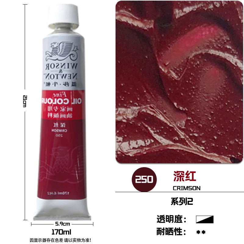 WINSOR & NEWTON-pintura al óleo de 170ml., tamaño grande