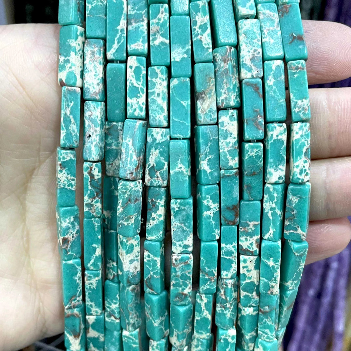 4*13MM piedra Natural cuadrada Aventurina Ojo de Tigre ágatas cristal Jades