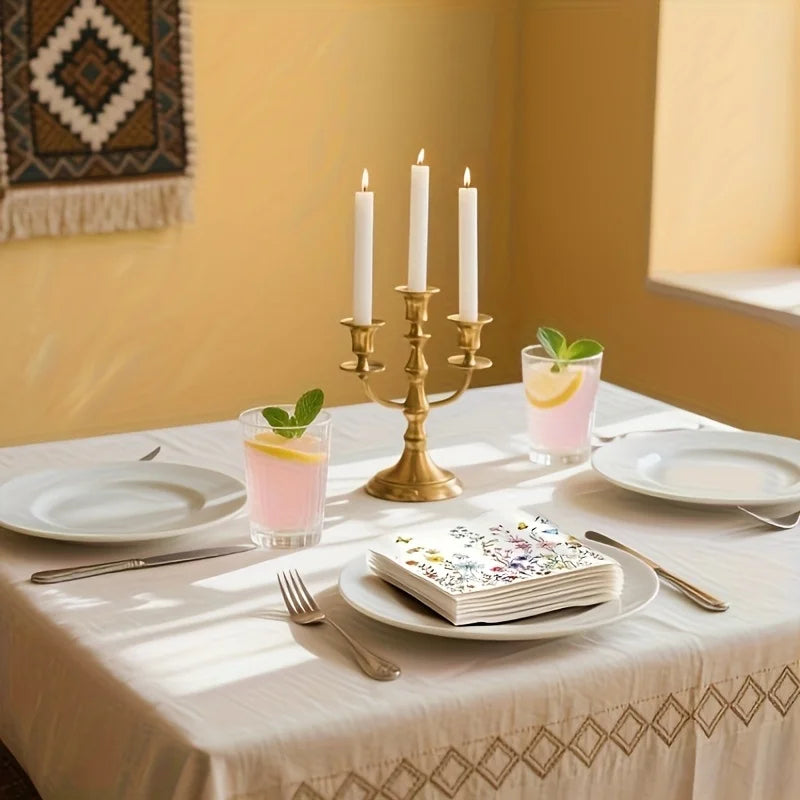 Servilletas de fiesta florales y de mariposa de 20 piezas para, celebraciones y decoupage