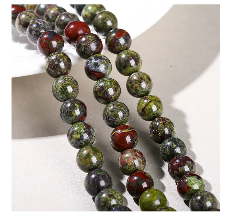 Mostacillas de piedra natural, variedades, redondo de 4, 6, 8, 10 y 12mm