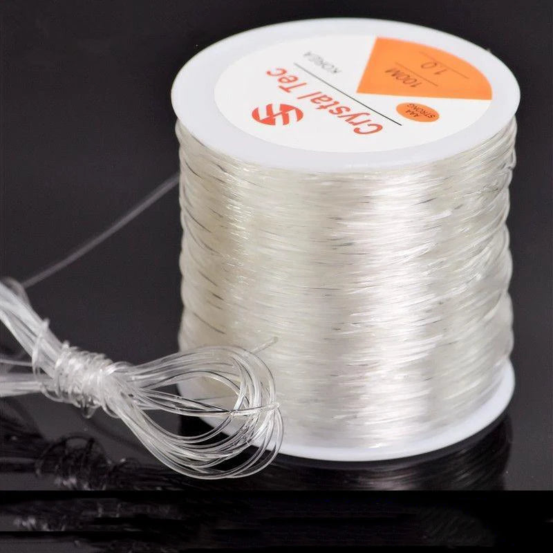 100m, hilo elástico, cordón para joyería