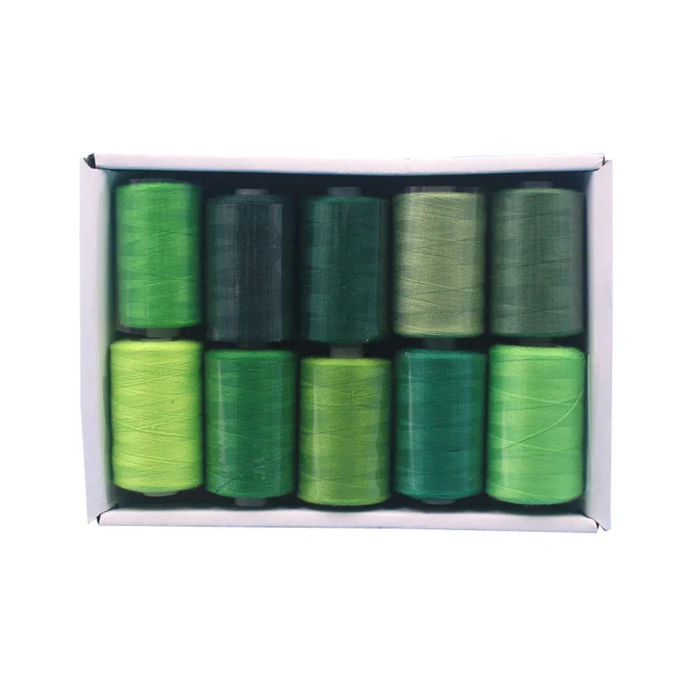 Kit de carretes de hilo de coser de poliéster, para coser a mano y a máquina, 1/10/12 colores
