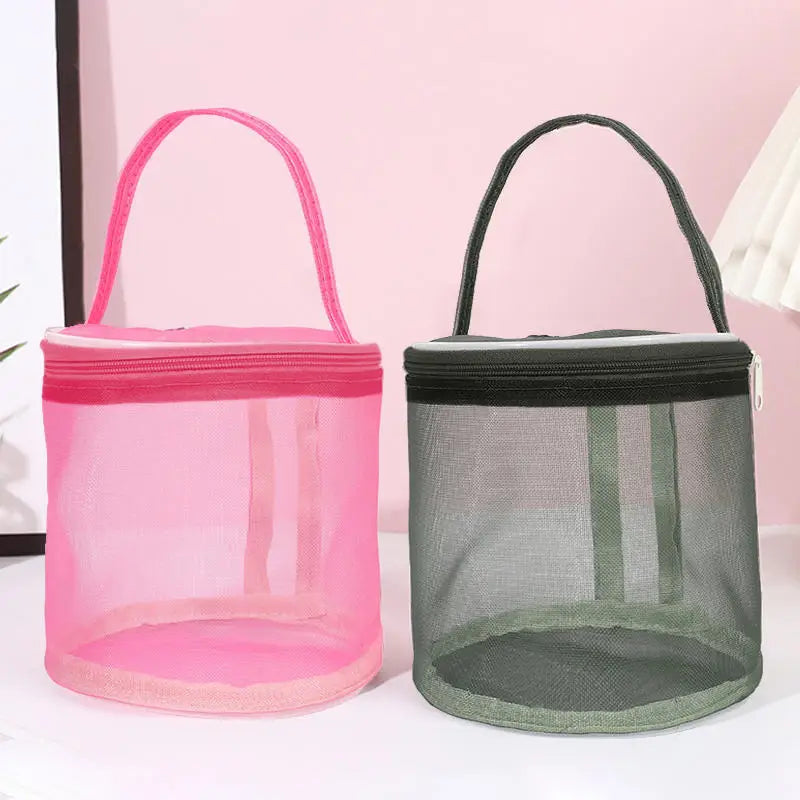 Bolsa de malla de almacenamiento de lana portátil
