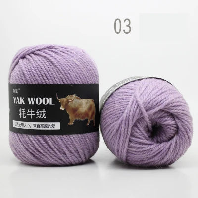 Lana gruesa de Cachemira de Yak para tejer, lana mezclada Merino. 4 bolas