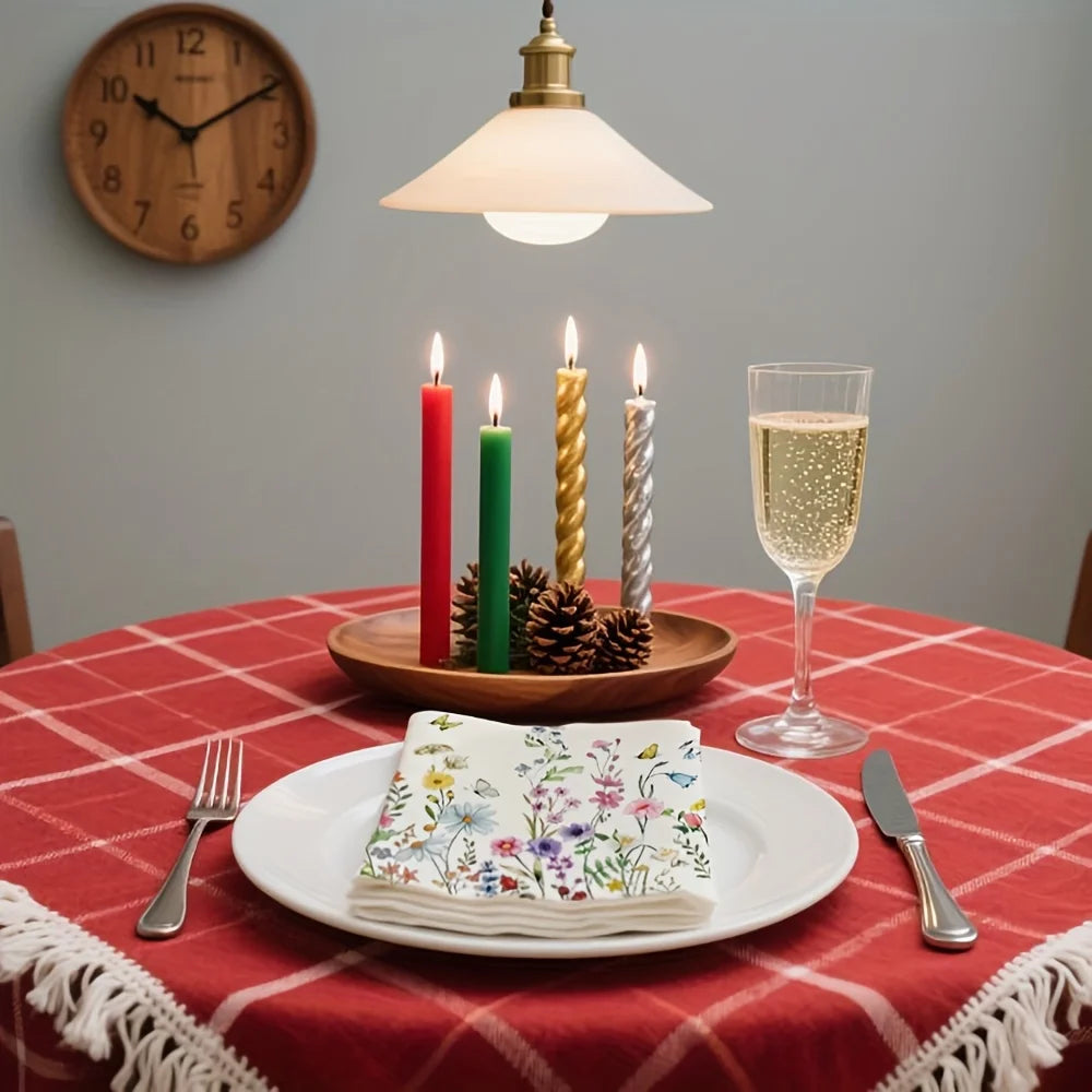 Servilletas de fiesta florales y de mariposa de 20 piezas para, celebraciones y decoupage