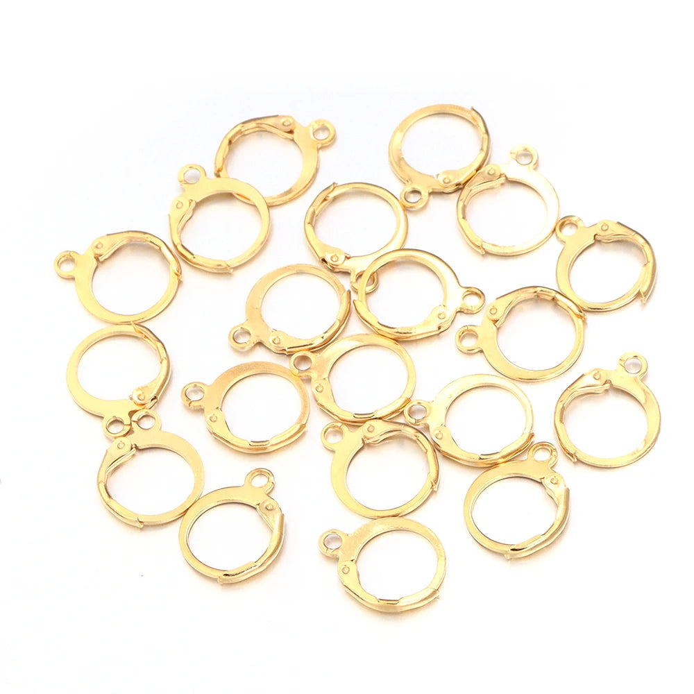 20 unids/lote de ganchos para aros de acero inoxidable