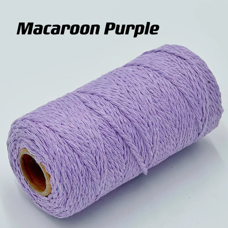 Cuerda de macramé de 2mm, hilo de yute suave, cuerda trenzada de colores para manualidades