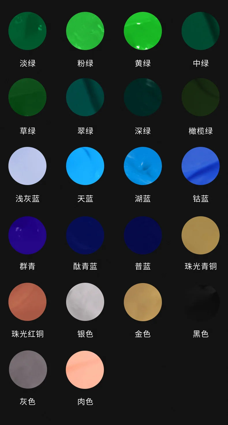 Bolsa de 100ML/48 colores, pintura acrílica, pintura de arte, Graffiti, etc.