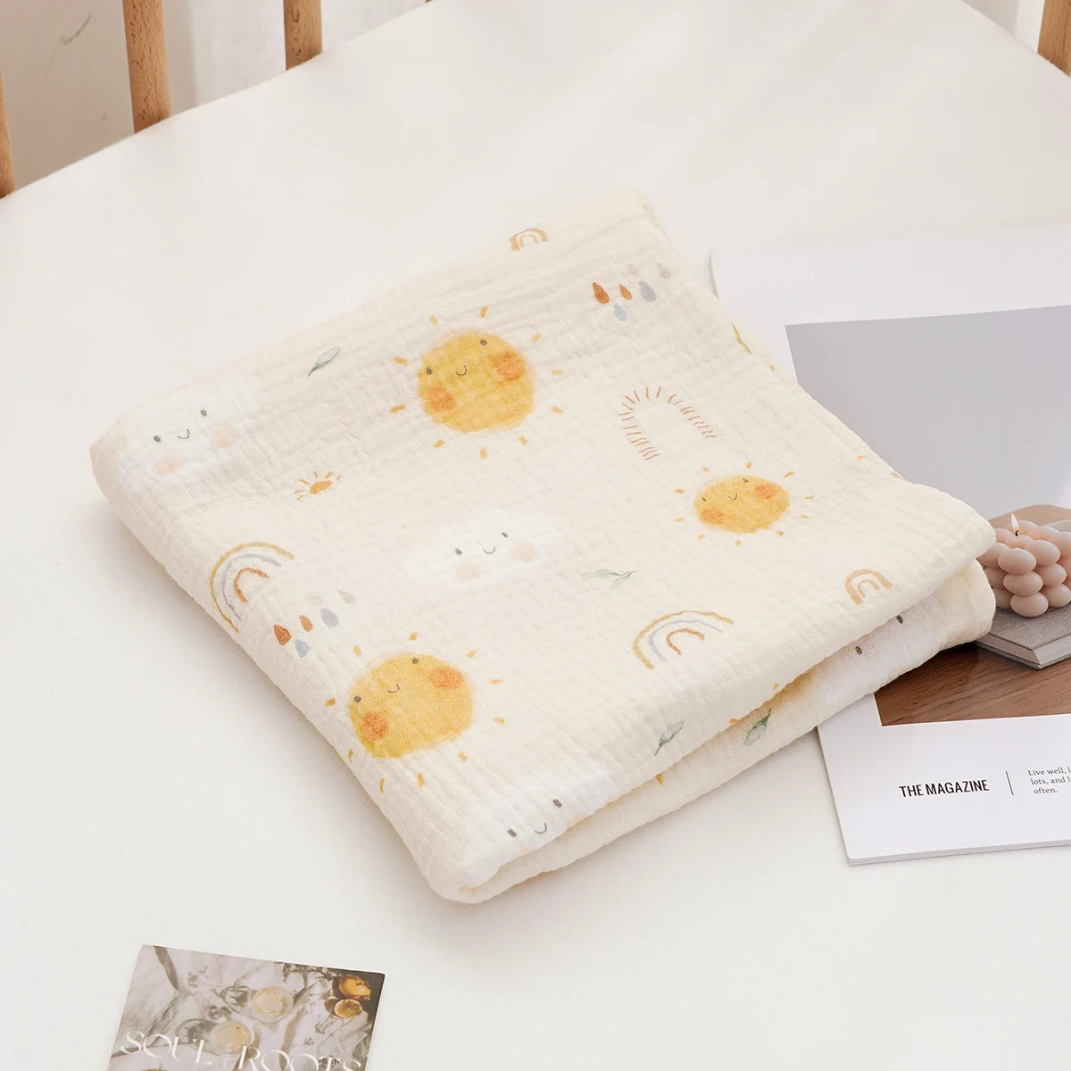 1 manta para recién nacidos, suaves, transpirables y acogedoras 100% Algodón