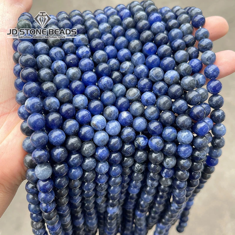 Mostacillas de piedra natural, variedades, redondo de 4, 6, 8, 10 y 12mm