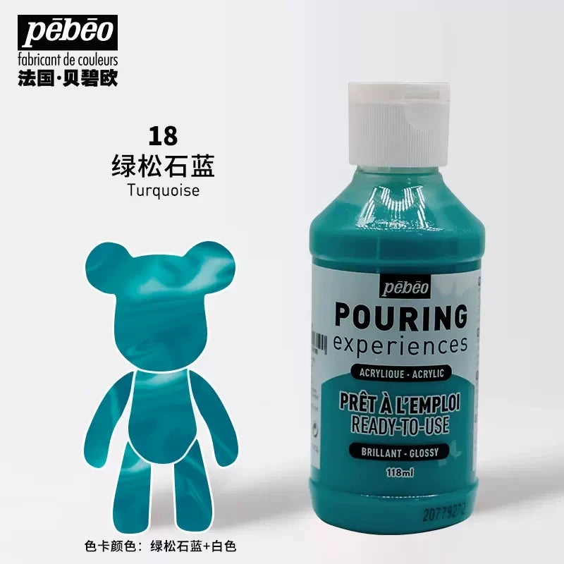 PEBEO experiencia de vertido, pintura acrílica líquida 118ml