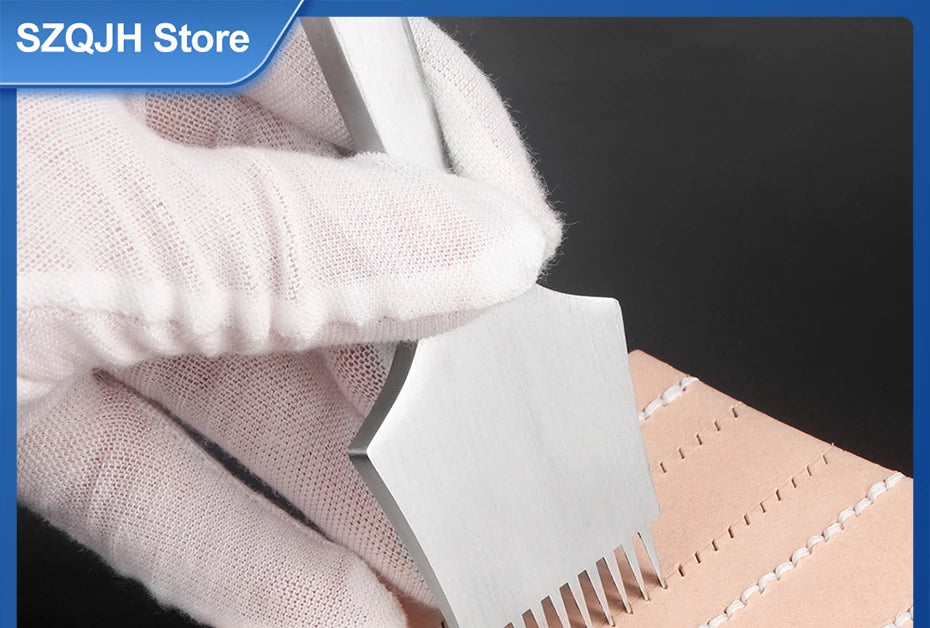 Juego de herramientas de perforación de cuero , troquel de corte de agujeros de cuero duradero, cincel de acero profesional