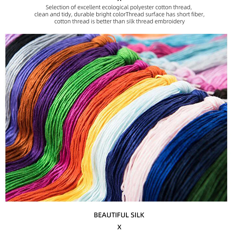 Kit completo de bordado de punto de cruz, preimpreso de noche estrellada, 11CT