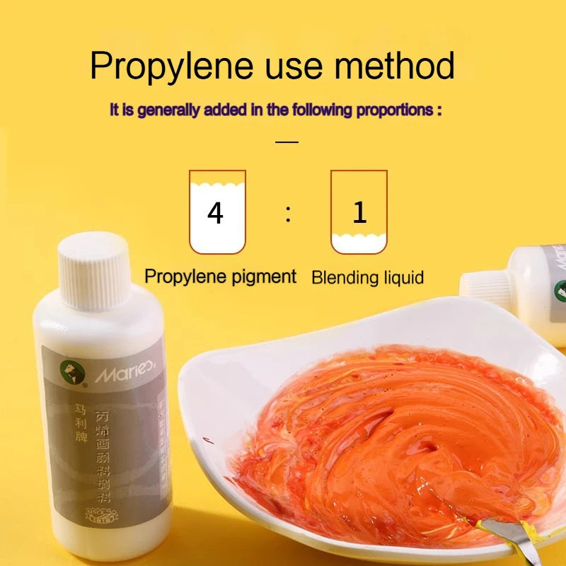 Líquido de mezcla acrílica de gran capacidad, pintura acrílica blanca lechosa, brillo más fino, pintura, pasta de moldeo, suministros de arte, 100/280ml