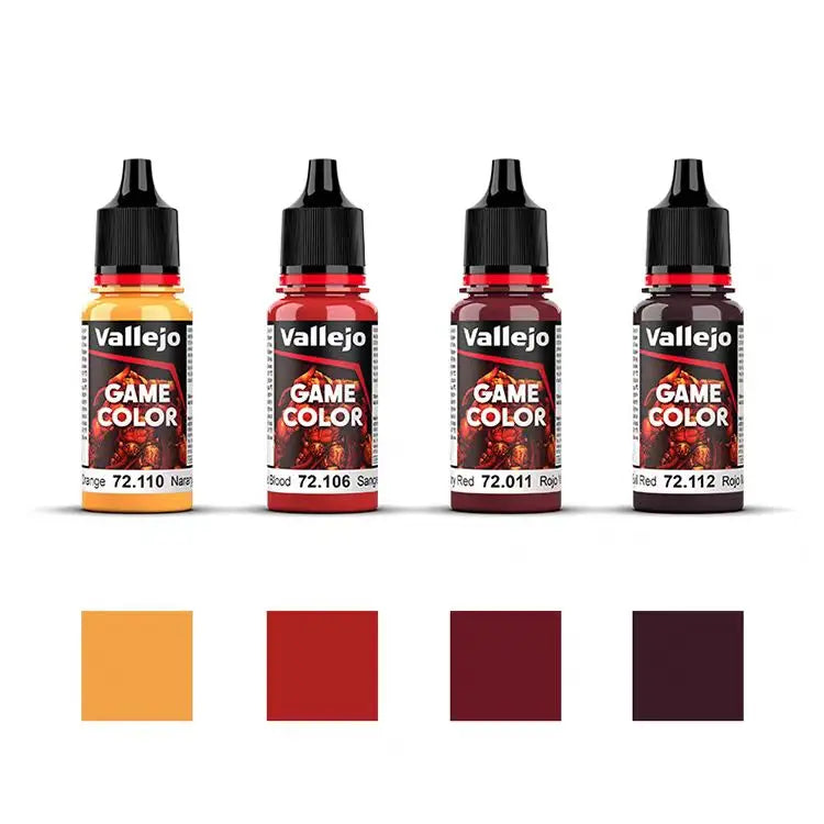 Pintura de España AV Vallejo, a base de agua, respetuosa con el medio ambiente, serie de recubrimiento manual 4*18 ml