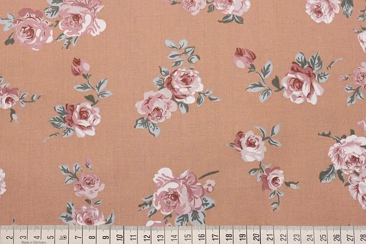 Tela de algodón de sarga de 160 cm x 50 cm, color café