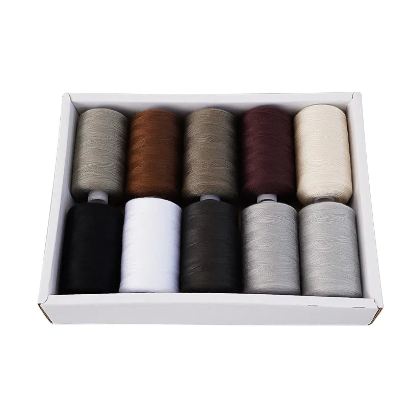 Kit de carretes de hilo de coser de poliéster, para coser a mano y a máquina, 1/10/12 colores
