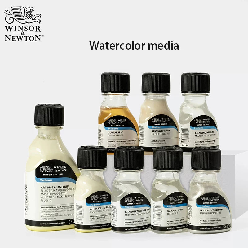 Winsor & Newton-médiums de acuarela, 75ml, líquido de enmascaramiento artístico, cobertura media iridiscente.