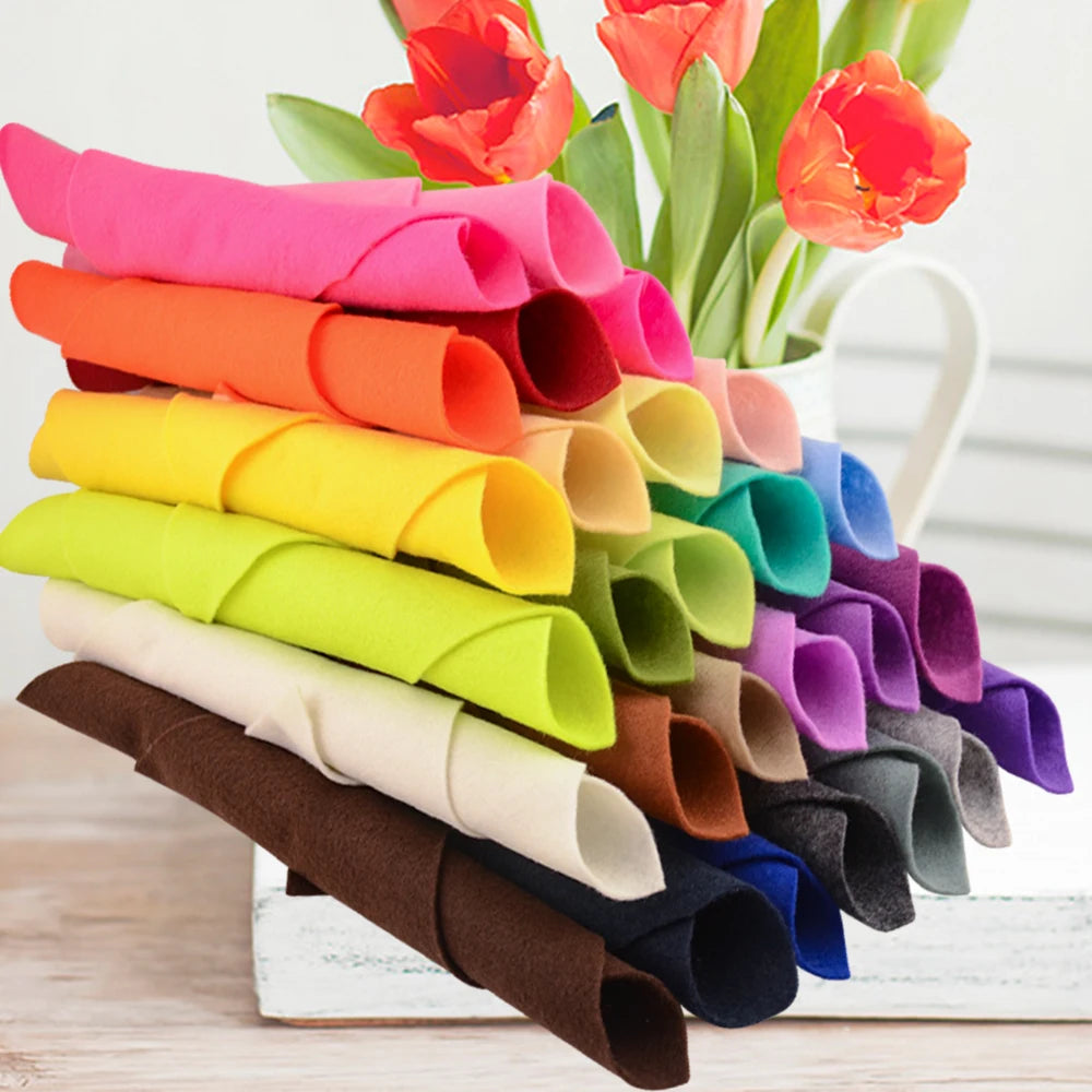 Tela de fieltro súper suave de 1,4mm de espesor, hoja no tejida de 30x30cm/20x90cm