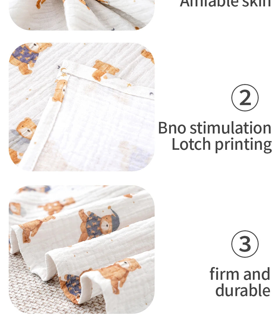 1 manta para recién nacidos, suaves, transpirables y acogedoras 100% Algodón