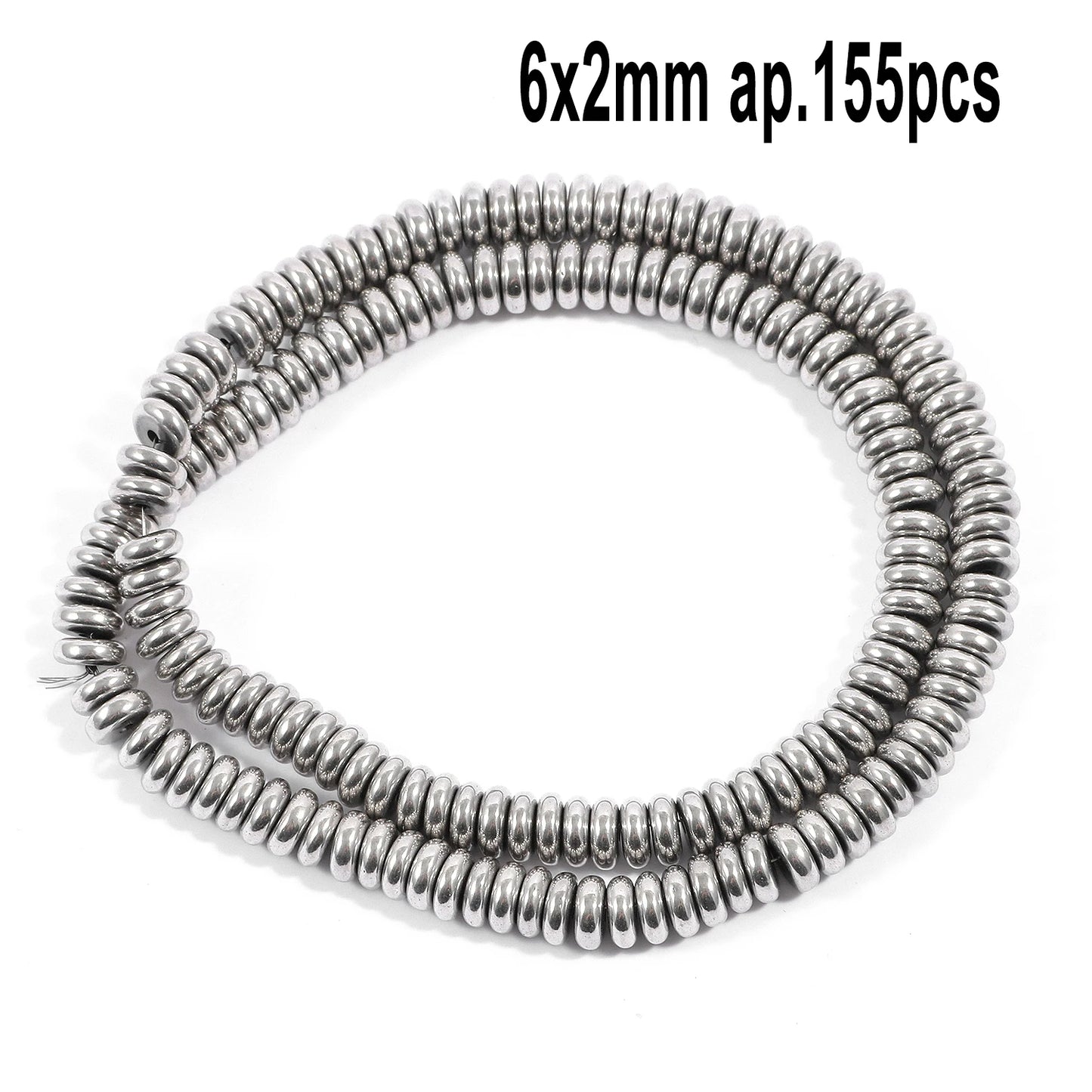 Mostacillas de hematita de rodio diversas formas para fabricación de joyas