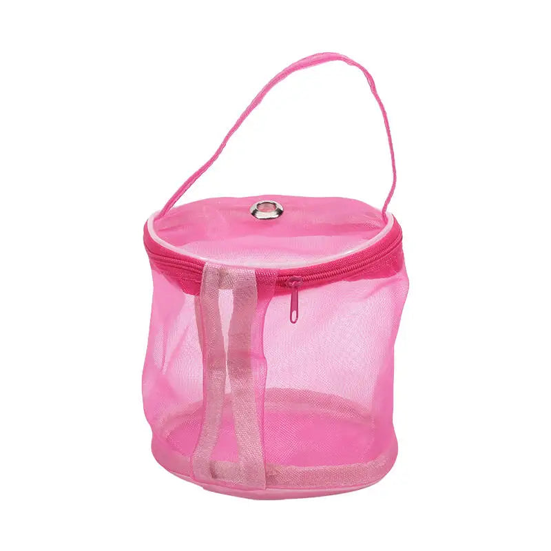Bolsa de malla de almacenamiento de lana portátil