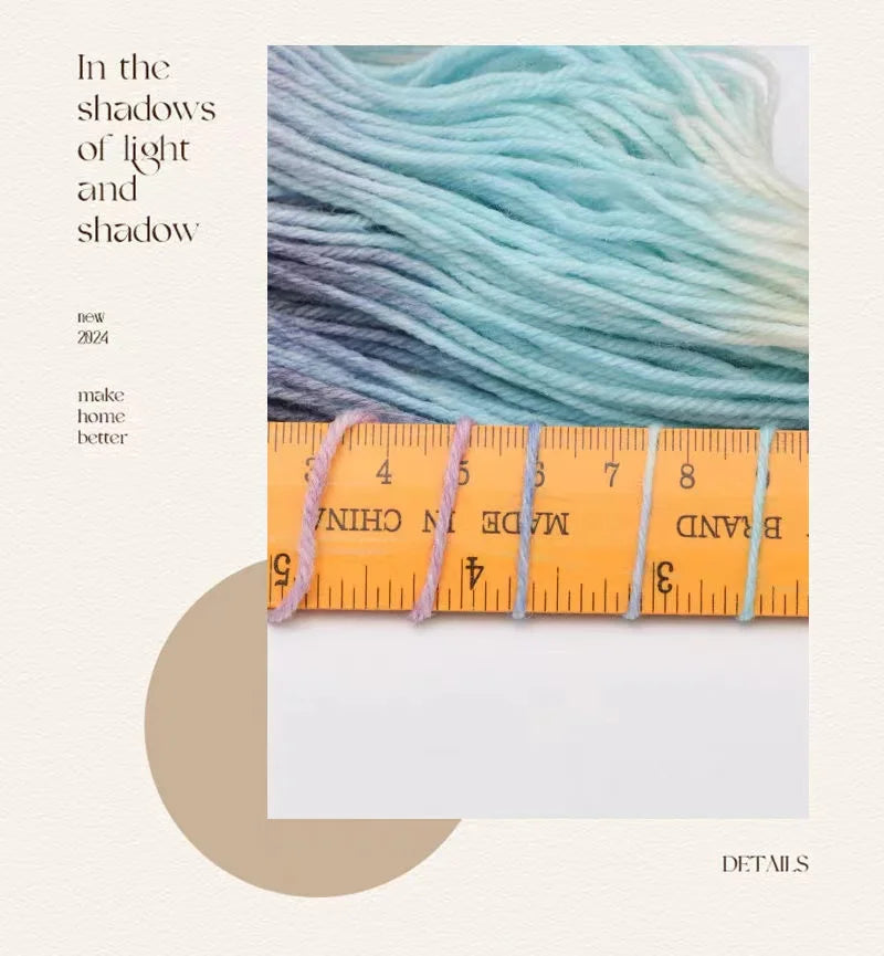 1 rollo de 100g/rollo de lana Merino colorido,  tejido de arcoíris para bebé