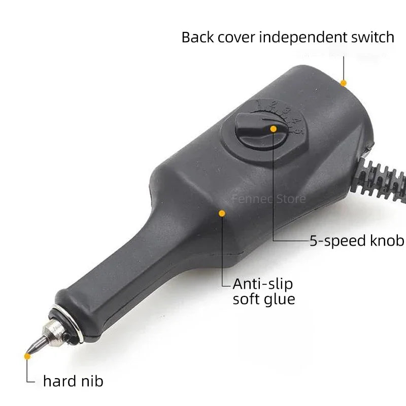 Pluma de tallado de joyería, grabador eléctrico para máquina Plotter, para madera, metal, herramienta de tallado en profundidad, UE 220V