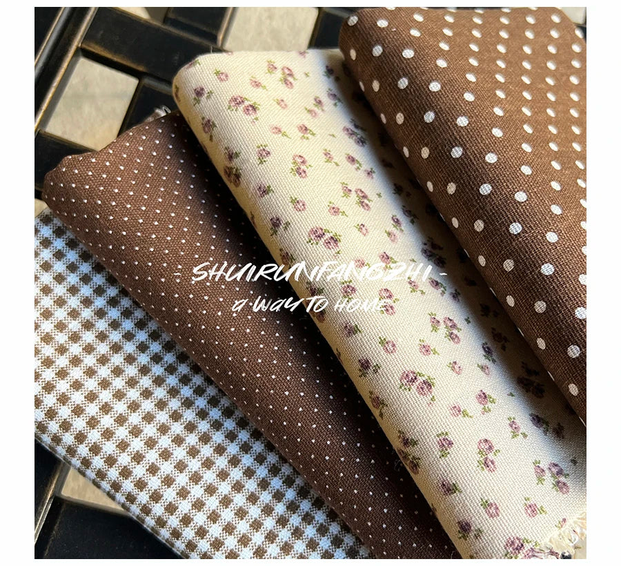 Tela Floral de algodón puro estampado