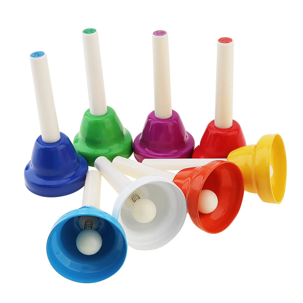 Campanas musicales de mano de 8 notas