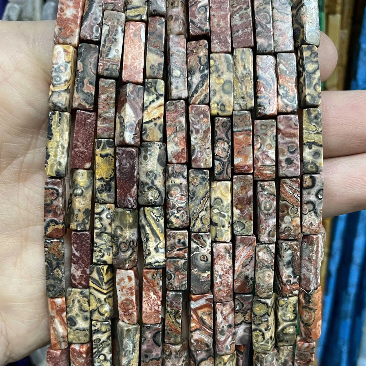 4*13MM piedra Natural cuadrada Aventurina Ojo de Tigre ágatas cristal Jades