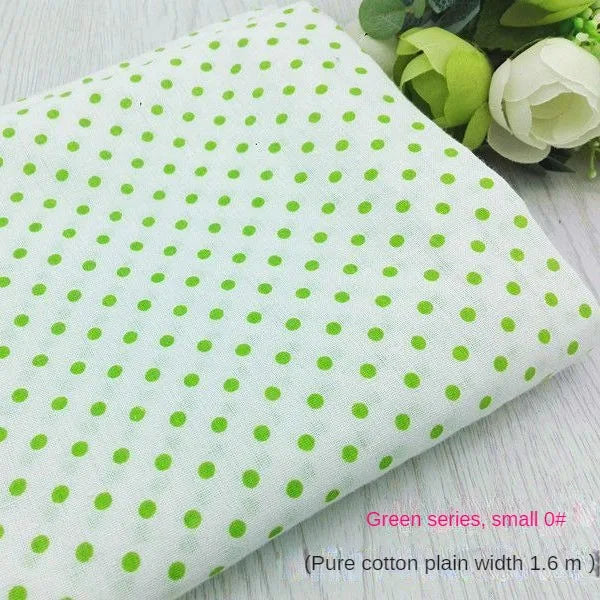 Tela estampada de algodón puro por metros, textil fino, transpirable, Verde