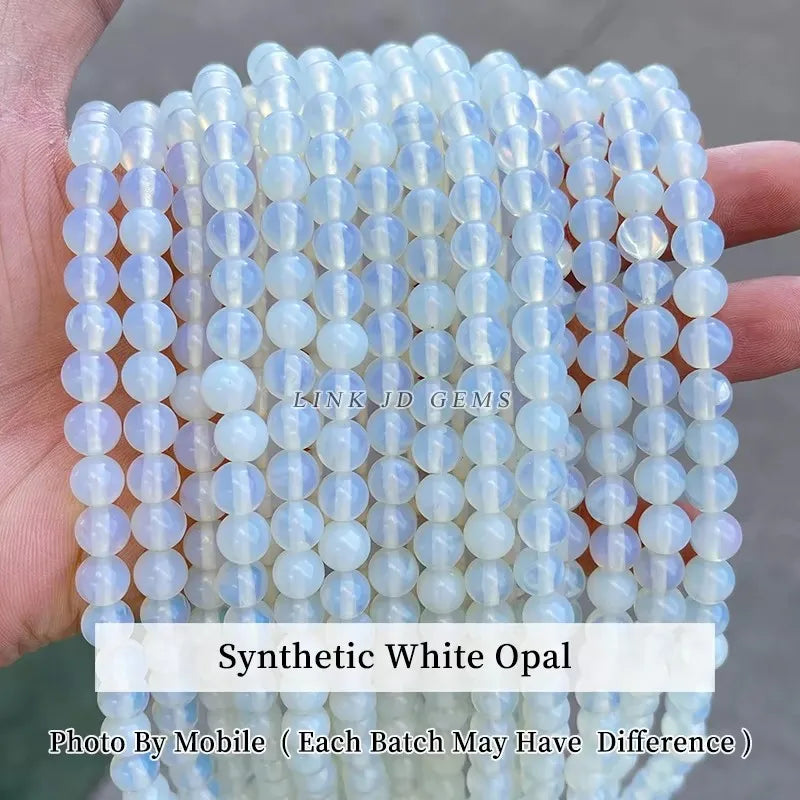 Mostacillas de piedra natural, variedades, redondo de 4, 6, 8, 10 y 12mm