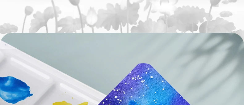 50 Tarjetas de  acuarela, postal gruesa, 300g, cuadrada, redonda, rectangular, mini bocetos