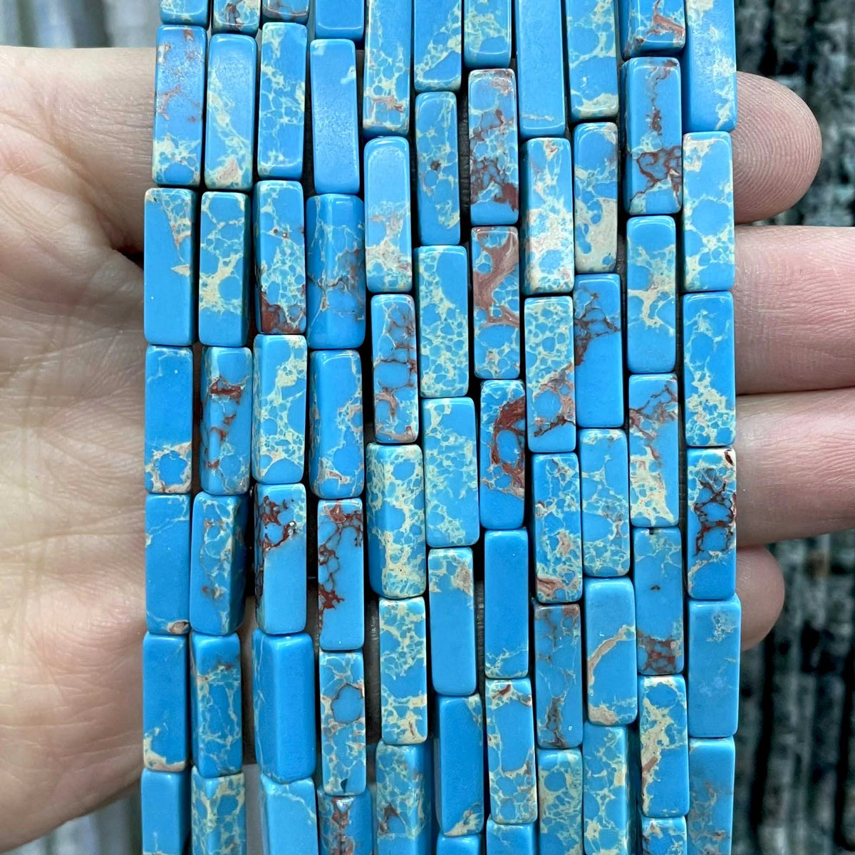 4*13MM piedra Natural cuadrada Aventurina Ojo de Tigre ágatas cristal Jades