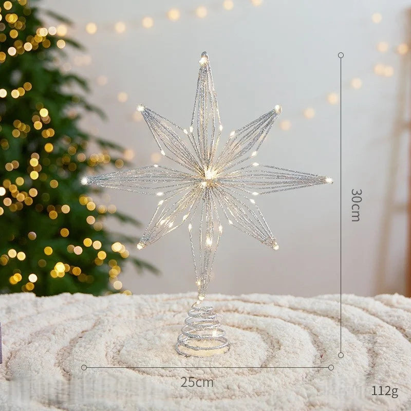 Adorno de estrella para árbol de Navidad